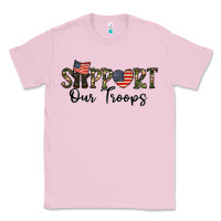 Bubblegum Pink support our troops Classic Tee - CowhideDigitalArt