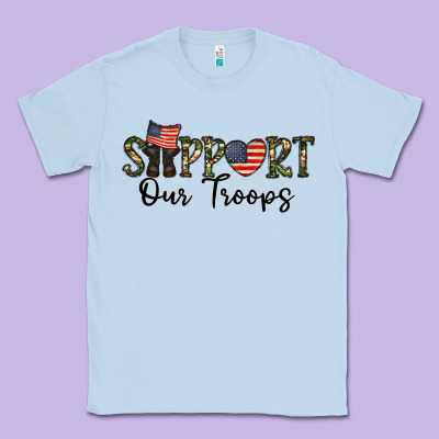 Support Our Troops Classic Tee Designed By Cowhidedigitalart