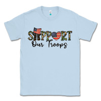Dusty Blue support our troops Classic Tee - CowhideDigitalArt