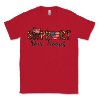 Red support our troops Classic Tee - CowhideDigitalArt