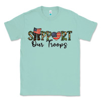 Seafoam support our troops Classic Tee - CowhideDigitalArt
