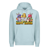 Blue Mist happy easter gnomies Premium Hoodie - chombo