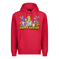 Cardinal happy easter gnomies Premium Hoodie - chombo