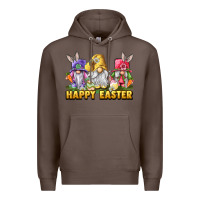 Coffee happy easter gnomies Premium Hoodie - chombo