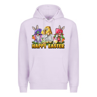 Lilac happy easter gnomies Premium Hoodie - chombo