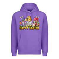 Purple happy easter gnomies Premium Hoodie - chombo