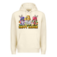 Sandshell happy easter gnomies Premium Hoodie - chombo