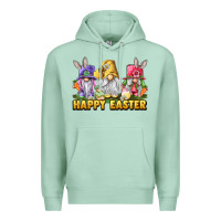 Seafoam happy easter gnomies Premium Hoodie - chombo