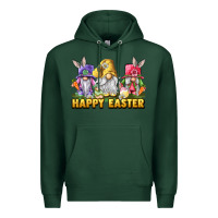 Sports Green happy easter gnomies Premium Hoodie - chombo
