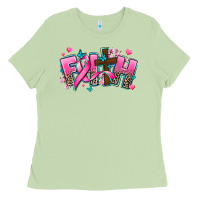 Matcha cancer faith cross Ladies Tee - AdoDesignShop