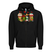 Black cinco de mayo coffee cups Zipper Hoodie - Jasminsmagicworld