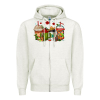 Oatmeal Heather cinco de mayo coffee cups Zipper Hoodie - Jasminsmagicworld