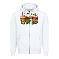 White cinco de mayo coffee cups Zipper Hoodie - Jasminsmagicworld