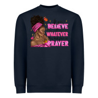 Navy afro woman bun and religion faith prayer Heavyweight Sweatshirt - texasbilliewilder