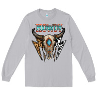 Moon Dust howdy boho skull Long Sleeve Tee - CowhideDigitalArt