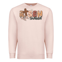 Pale Pink risen indeed Premium Sweatshirt - MaliasSmallBusiness