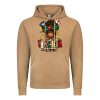 Vintage Camel teacher life afro messy bun Vintage Hoodie - texasbilliewilder