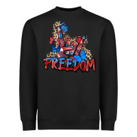 Black freedom rock hand Heavyweight Sweatshirt - Zillion Design Studio