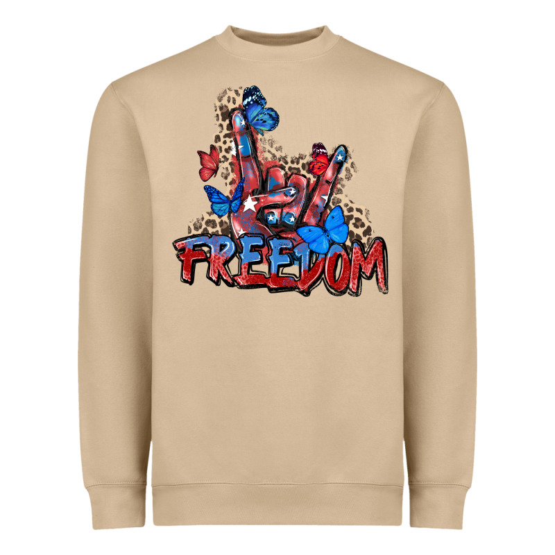 Freedom Rock Hand Heavyweight Sweatshirt by Zillion Design Studio | Teevron