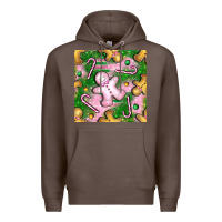 Coffee christmas smile gingerbread cookie seamless pattern bbs Premium Hoodie - BundleAndBundleShop