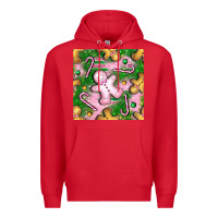 Red christmas smile gingerbread cookie seamless pattern bbs Premium Hoodie - BundleAndBundleShop