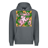 Rock christmas smile gingerbread cookie seamless pattern bbs Premium Hoodie - BundleAndBundleShop