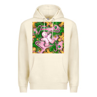 Sandshell christmas smile gingerbread cookie seamless pattern bbs Premium Hoodie - BundleAndBundleShop
