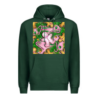 Sports Green christmas smile gingerbread cookie seamless pattern bbs Premium Hoodie - BundleAndBundleShop
