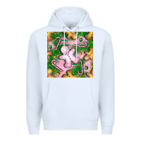 White christmas smile gingerbread cookie seamless pattern bbs Premium Hoodie - BundleAndBundleShop