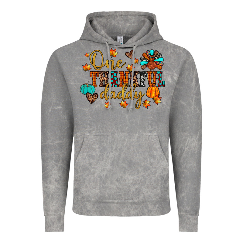 One Thankful Daddy Vintage Hoodie by JahusDesignShop | Teevron