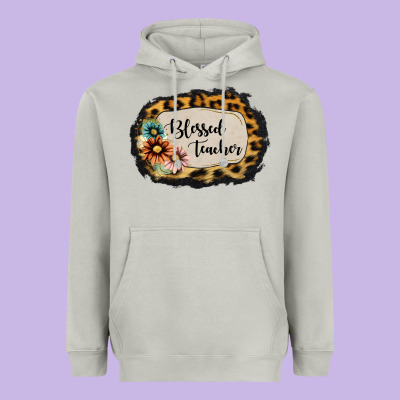 Blessed Teacher Heavyweight Hoodie Designed By Jasminsmagicworld