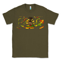 Army Green juneteenth afro messy bun libbey glass Classic Tee - HRA Design Shop