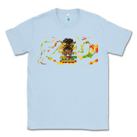 Dusty Blue juneteenth afro messy bun libbey glass Classic Tee - HRA Design Shop