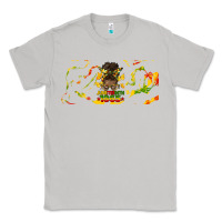 Juneteenth Afro Messy Bun Libbey Glass Classic Tee | Teevron