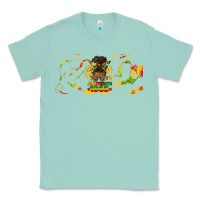 Seafoam juneteenth afro messy bun libbey glass Classic Tee - HRA Design Shop