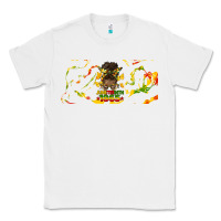 White juneteenth afro messy bun libbey glass Classic Tee - HRA Design Shop