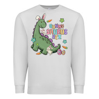 Dove Grey bunny saurus rex Premium Sweatshirt - MaliasSmallBusiness