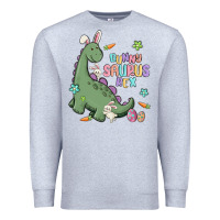 Heather Grey bunny saurus rex Premium Sweatshirt - MaliasSmallBusiness