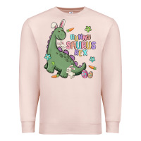 Pale Pink bunny saurus rex Premium Sweatshirt - MaliasSmallBusiness
