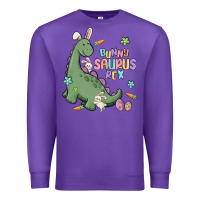 Purple bunny saurus rex Premium Sweatshirt - MaliasSmallBusiness