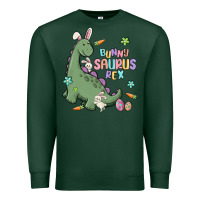 Sports Green bunny saurus rex Premium Sweatshirt - MaliasSmallBusiness