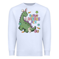 White bunny saurus rex Premium Sweatshirt - MaliasSmallBusiness