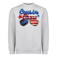 Heather Grey cousin crew Heavyweight Sweatshirt - Zillion Design Studio