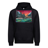 Black Colorado Scenery Map Urban Hoodie - Bettercallsaul