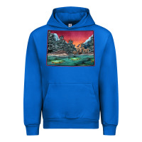 Cobalt Colorado Scenery Map Urban Hoodie - Bettercallsaul