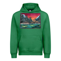 Emerald Colorado Scenery Map Urban Hoodie - Bettercallsaul