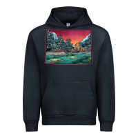 Navy Colorado Scenery Map Urban Hoodie - Bettercallsaul