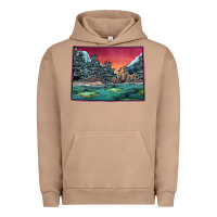 Pigment Burro Colorado Scenery Map Urban Hoodie - Bettercallsaul
