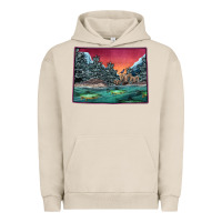 Pigment French Oak Colorado Scenery Map Urban Hoodie - Bettercallsaul