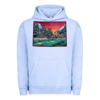 Colorado Scenery Map Urban Hoodie | Teevron